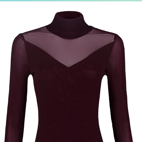 MESH RED TURTLE NECK | END OF SUNMER SALE - Picture 3 of 6
